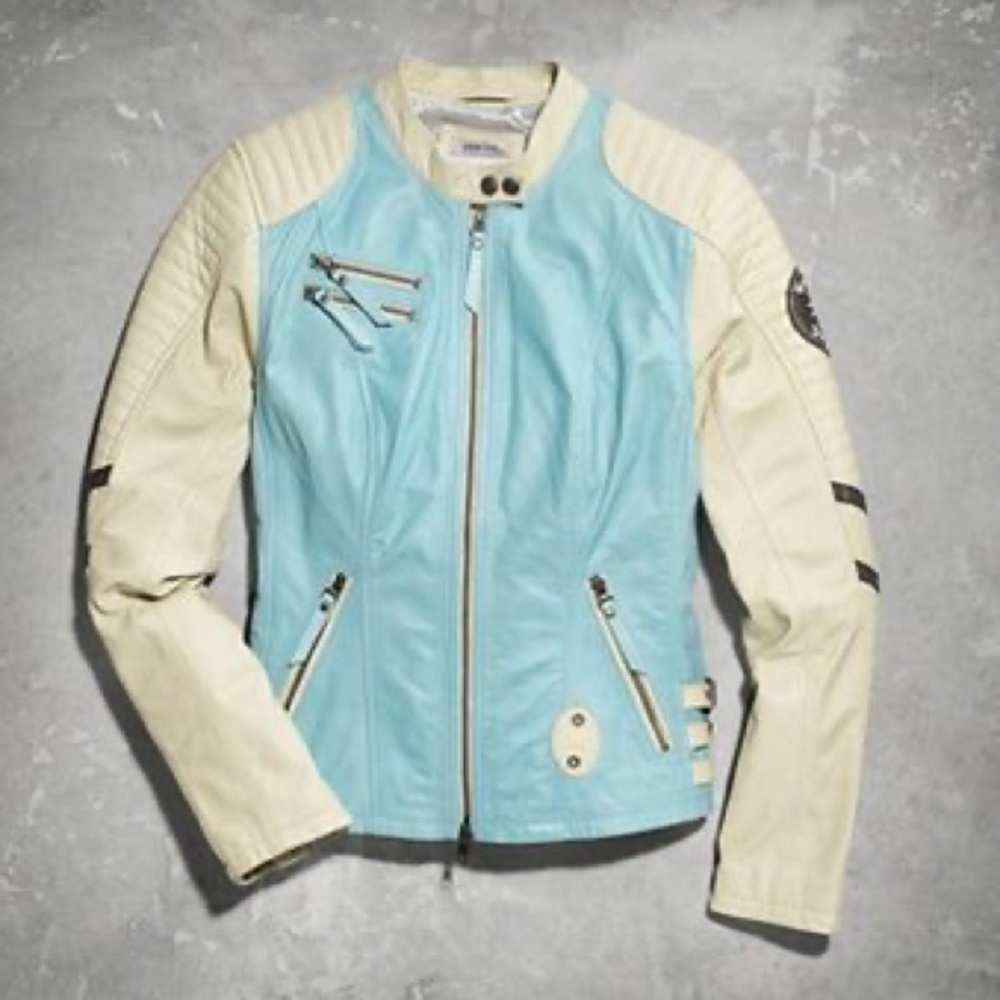 NWT Rare Harley-Davidson Aqua Escapades Jacket S